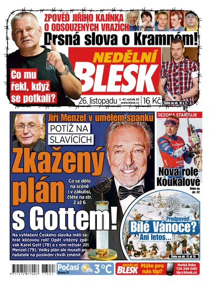 E-magazín Nedělní Blesk - 26.11.2017 - CZECH NEWS CENTER a. s.