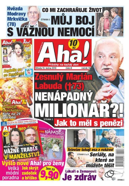 E-magazín AHA! - 10.1.2018 - CZECH NEWS CENTER a. s.