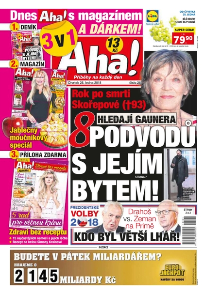 E-magazín AHA! - 25.1.2018 - CZECH NEWS CENTER a. s.