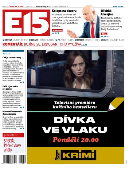 E-magazín E15 - 29.3.2018 - CZECH NEWS CENTER a. s.