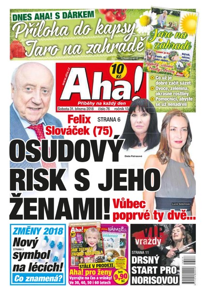 E-magazín AHA! - 31.3.2018 - CZECH NEWS CENTER a. s.