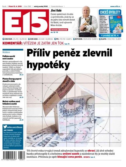 E-magazín E15 - 13.4.2018 - CZECH NEWS CENTER a. s.