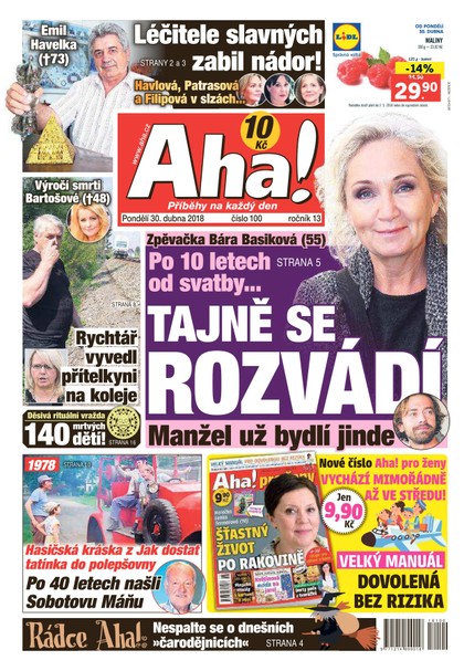 E-magazín AHA! - 30.4.2018 - CZECH NEWS CENTER a. s.