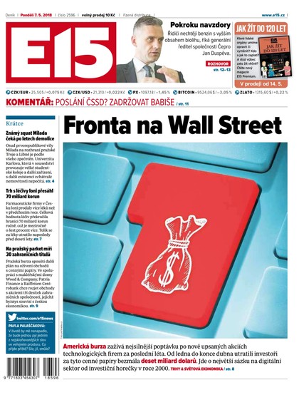 E-magazín E15 - 7.5.2018 - CZECH NEWS CENTER a. s.