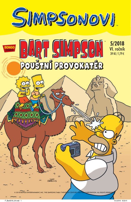 E-magazín Bart Simpson 5/2018: Pouštní provokatér - Nakladatelství CREW