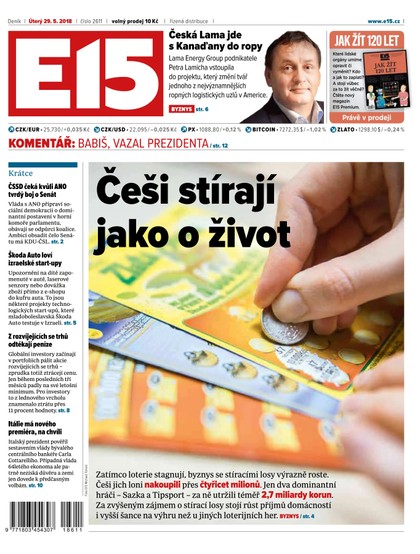 E-magazín E15 - 29.5.2018 - CZECH NEWS CENTER a. s.