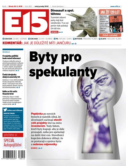 E-magazín E15 - 30.5.2018 - CZECH NEWS CENTER a. s.