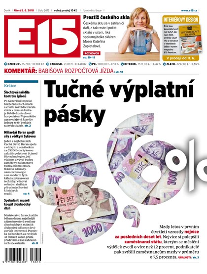 E-magazín E15 - 5.6.2018 - CZECH NEWS CENTER a. s.