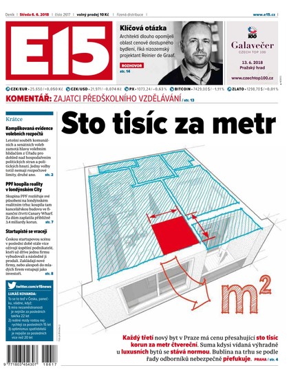 E-magazín E15 - 6.6.2018 - CZECH NEWS CENTER a. s.