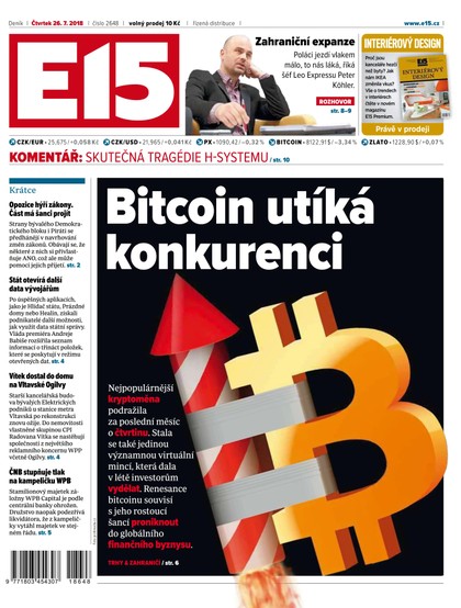 E-magazín E15 - 26.7.2018 - CZECH NEWS CENTER a. s.