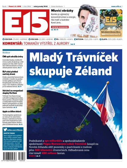 E-magazín E15 - 3.8.2018 - CZECH NEWS CENTER a. s.