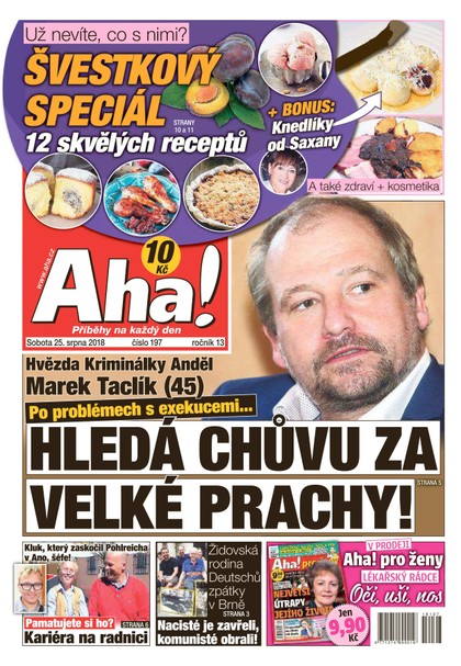 E-magazín AHA! - 25.8.2018 - CZECH NEWS CENTER a. s.