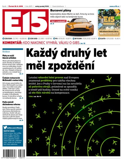 E-magazín E15 - 30.8.2018 - CZECH NEWS CENTER a. s.