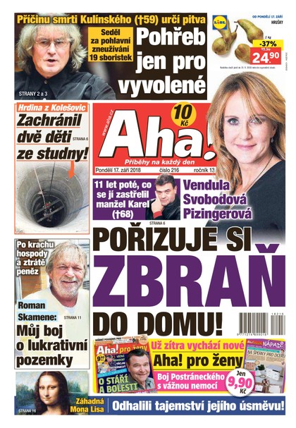 E-magazín AHA! - 17.9.2018 - CZECH NEWS CENTER a. s.