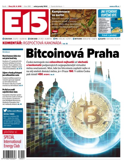 E-magazín E15 - 25.9.2018 - CZECH NEWS CENTER a. s.