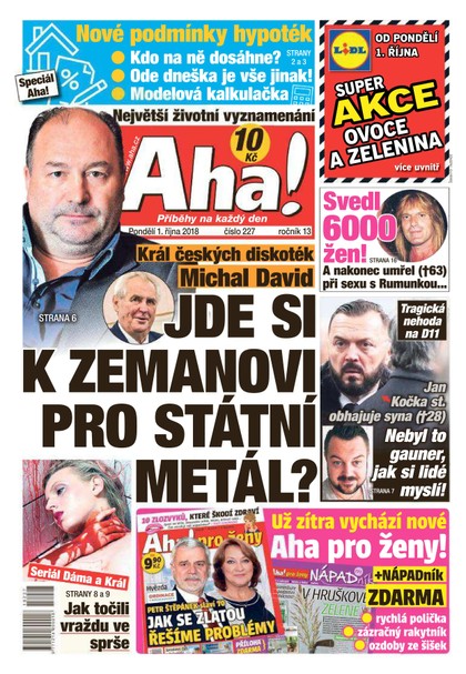 E-magazín AHA! - 1.10.2018 - CZECH NEWS CENTER a. s.