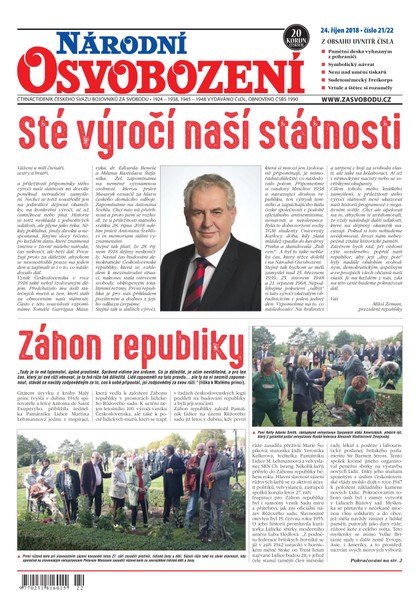 E-magazín Národní Osvobození 21-22/2018 - Vydavatelství MAC