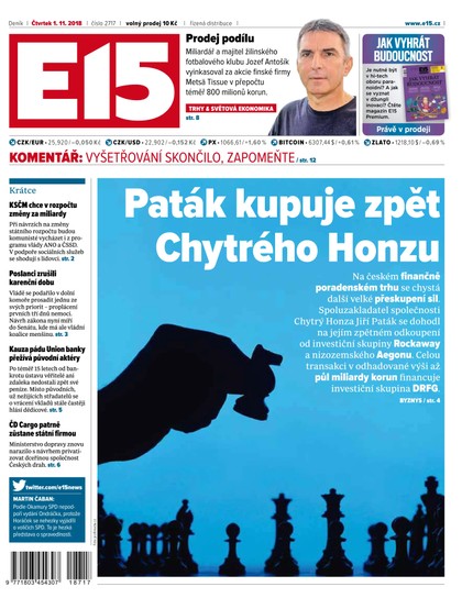 E-magazín E15 - 1.11.2018 - CZECH NEWS CENTER a. s.