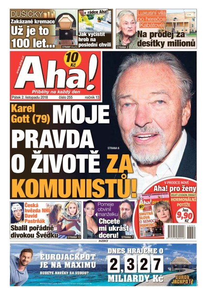 E-magazín AHA! - 2.11.2018 - CZECH NEWS CENTER a. s.