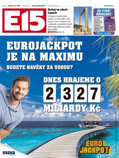 E-magazín E15 - 2.11.2018 - CZECH NEWS CENTER a. s.