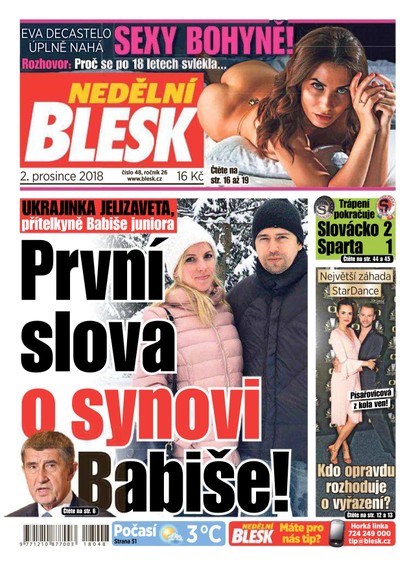 E-magazín Nedělní Blesk - 2.12.2018 - CZECH NEWS CENTER a. s.