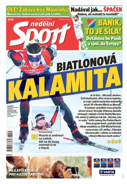 E-magazín Nedělní Sport - 23.12.2018 - CZECH NEWS CENTER a. s.