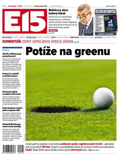 E-magazín E15 - 28.1.2019 - CZECH NEWS CENTER a. s.