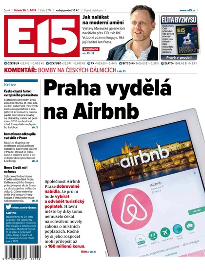 E-magazín E15 - 30.1.2019 - CZECH NEWS CENTER a. s.