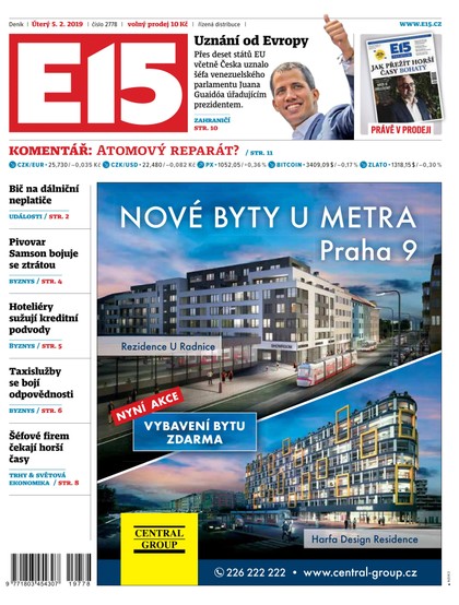 E-magazín E15 - 5.2.2019 - CZECH NEWS CENTER a. s.