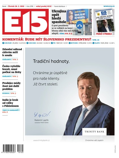 E-magazín E15 - 28.2.2019 - CZECH NEWS CENTER a. s.