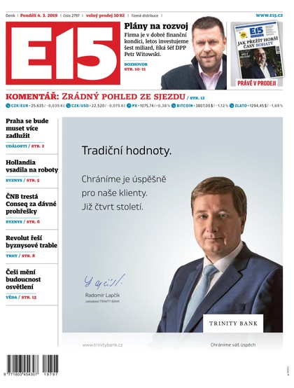 E-magazín E15 - 4.3.2019 - CZECH NEWS CENTER a. s.