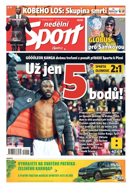 E-magazín Nedělní Sport - 17.3.2019 - CZECH NEWS CENTER a. s.