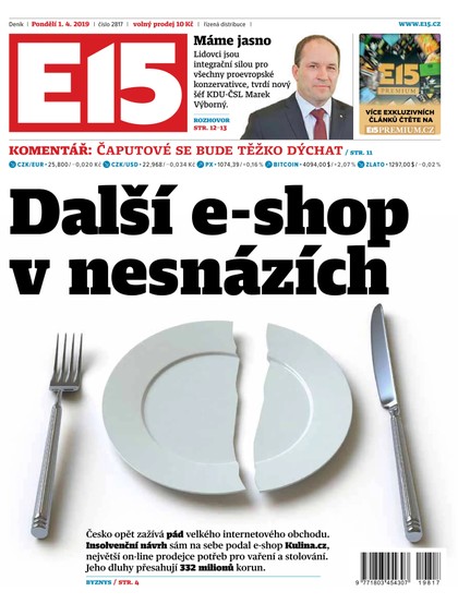 E-magazín E15 - 1.4.2019 - CZECH NEWS CENTER a. s.