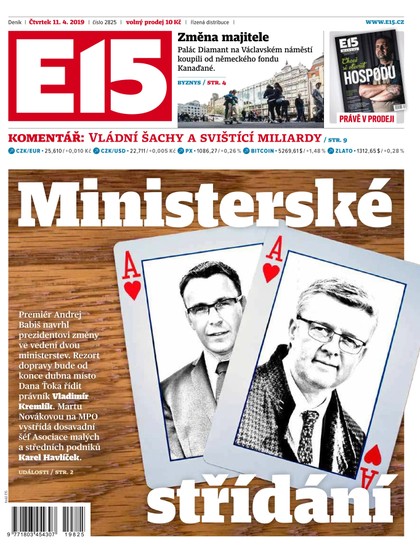 E-magazín E15 - 11.4.2019 - CZECH NEWS CENTER a. s.