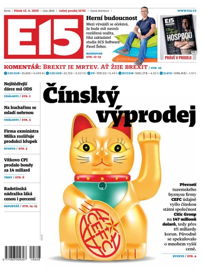 E-magazín E15 - 12.4.2019 - CZECH NEWS CENTER a. s.