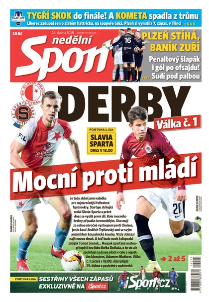 E-magazín Nedělní Sport - 14.4.2019 - CZECH NEWS CENTER a. s.