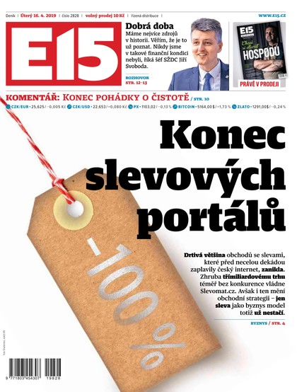 E-magazín E15 - 16.4.2019 - CZECH NEWS CENTER a. s.