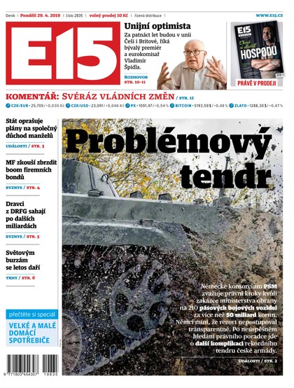 E-magazín E15 - 29.4.2019 - CZECH NEWS CENTER a. s.