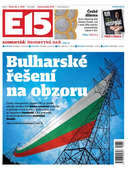 E-magazín E15 - 30.4.2019 - CZECH NEWS CENTER a. s.