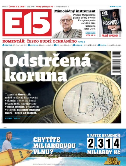 E-magazín E15 - 9.5.2019 - CZECH NEWS CENTER a. s.