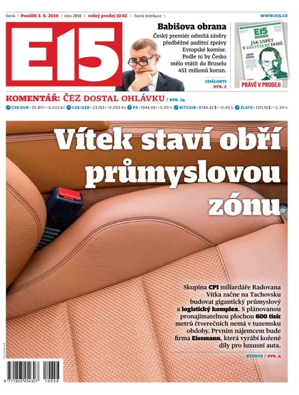 E-magazín E15 - 3.6.2019 - CZECH NEWS CENTER a. s.