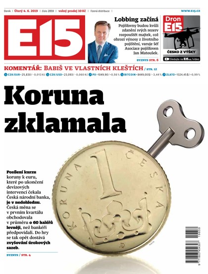 E-magazín E15 - 4.6.2019 - CZECH NEWS CENTER a. s.