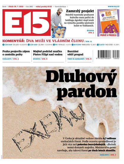 E-magazín E15 - 26.7.2019 - CZECH NEWS CENTER a. s.