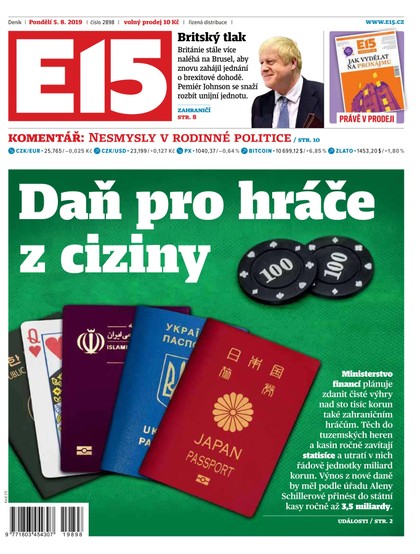 E-magazín E15 - 5.8.2019 - CZECH NEWS CENTER a. s.