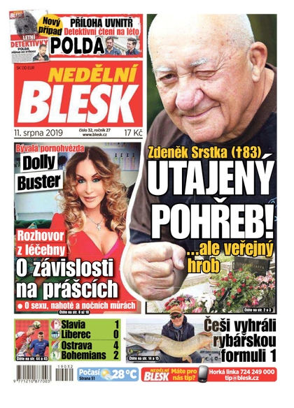 E-magazín Nedělní Blesk - 11.8.2019 - CZECH NEWS CENTER a. s.