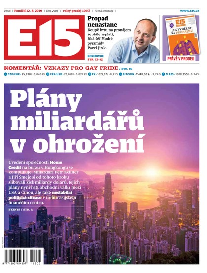 E-magazín E15 - 12.8.2019 - CZECH NEWS CENTER a. s.