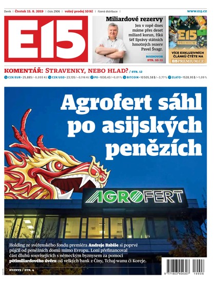 E-magazín E15 - 15.8.2019 - CZECH NEWS CENTER a. s.