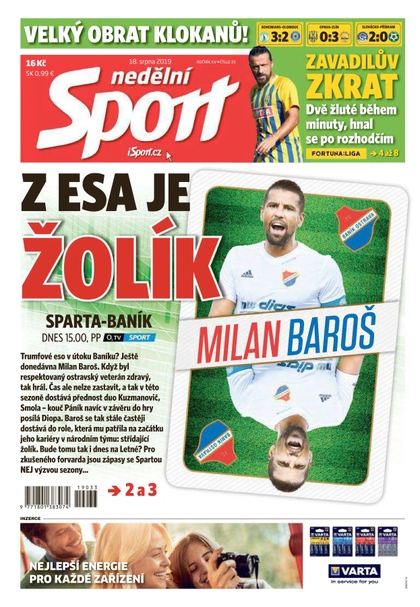 E-magazín Nedělní Sport - 18.8.2019 - CZECH NEWS CENTER a. s.