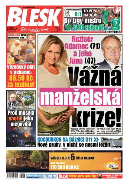 E-magazín Blesk - 21.8.2019 - CZECH NEWS CENTER a. s.