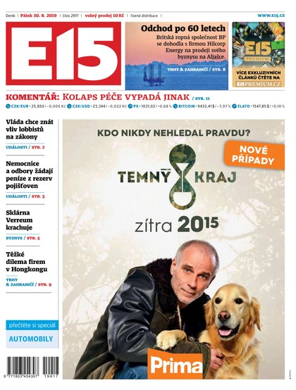 E-magazín E15 - 30.8.2019 - CZECH NEWS CENTER a. s.